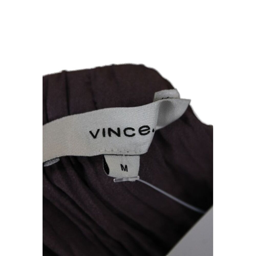 Vince Women Brown Pleated Midi Skirt Size M - Picture 6 of 6